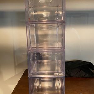Acrylic organizer drawers